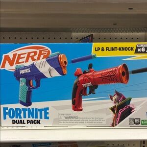 Nerf Fortnite Dual Pack - Blue and Red Blasters